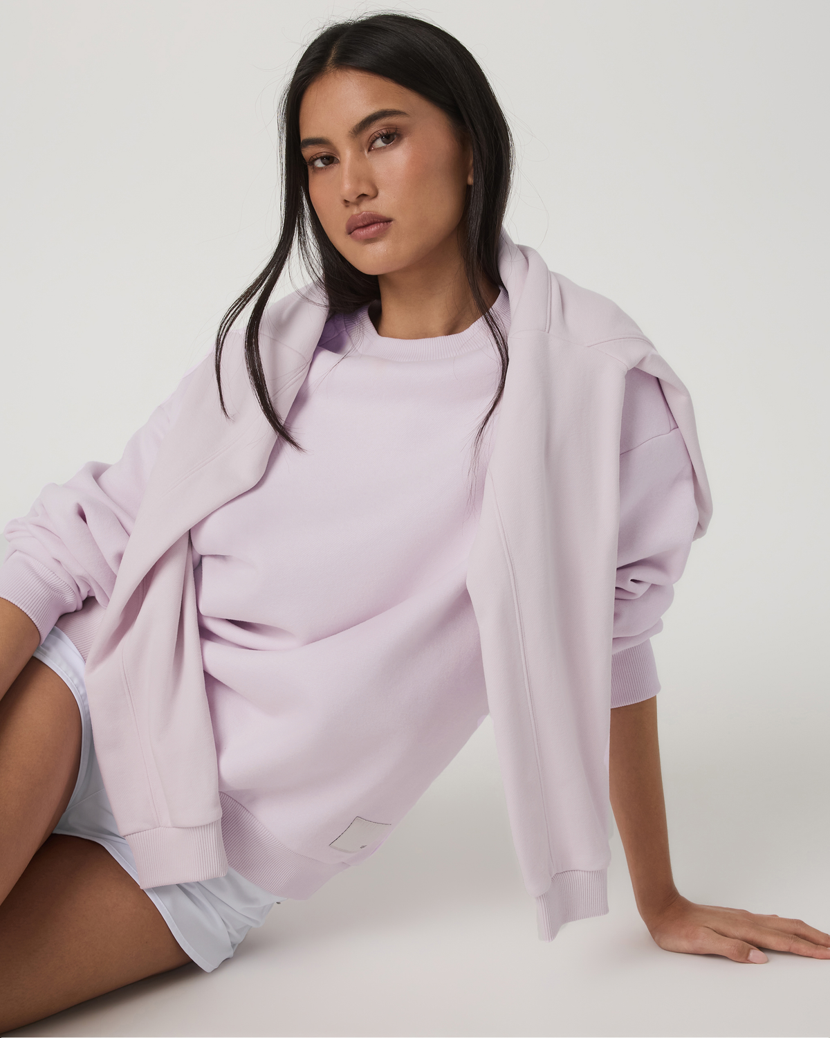 Restore Oversized Crew 2.0 Women's Lilac Breeze Sweatshirt - Image 2