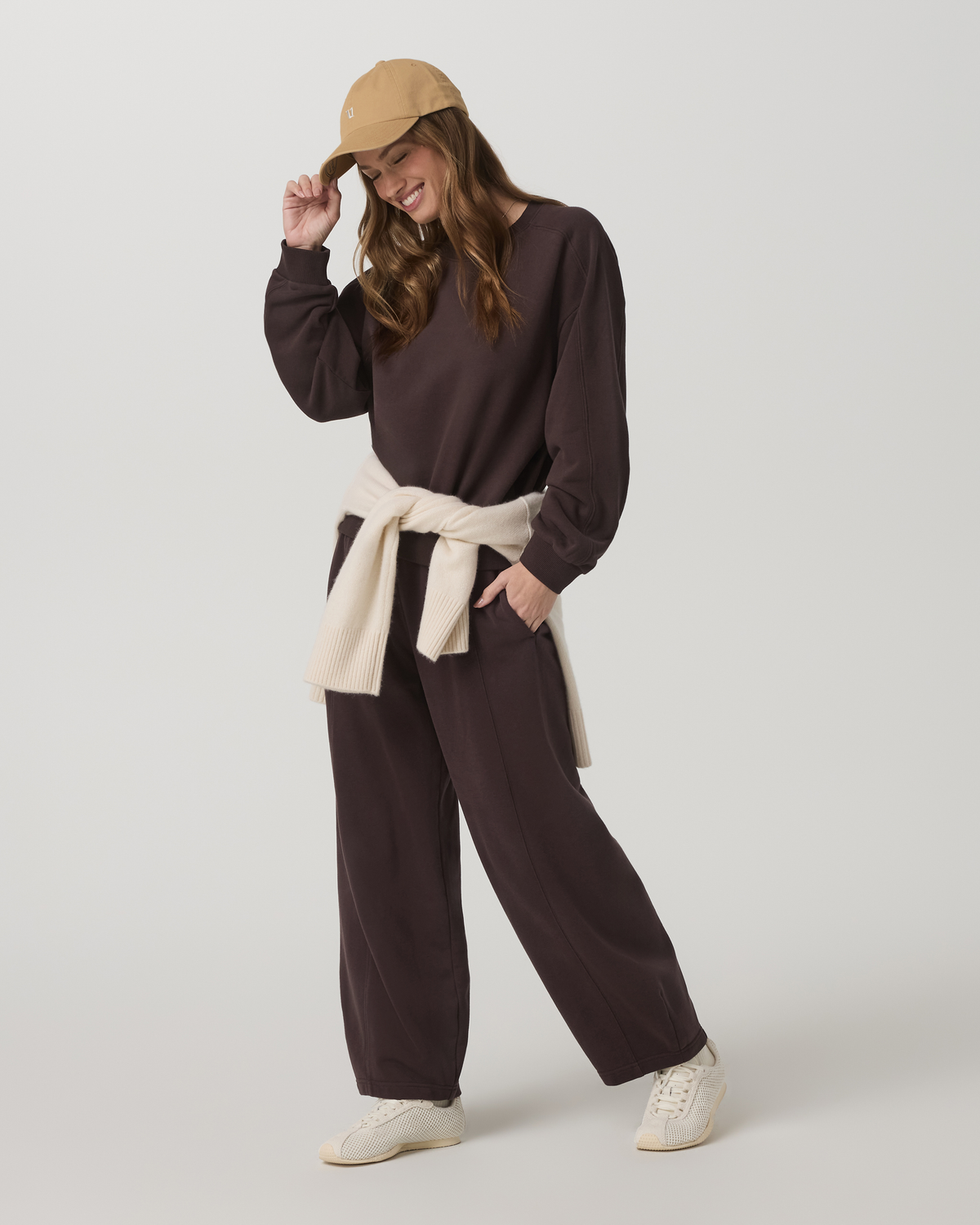 Sedona Seams Crew Women's French Roast Sweatshirt - Image 6