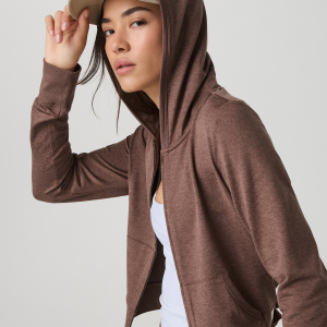 Halo Mini Full Zip Hoodie Women's Sable Heather Hoodie