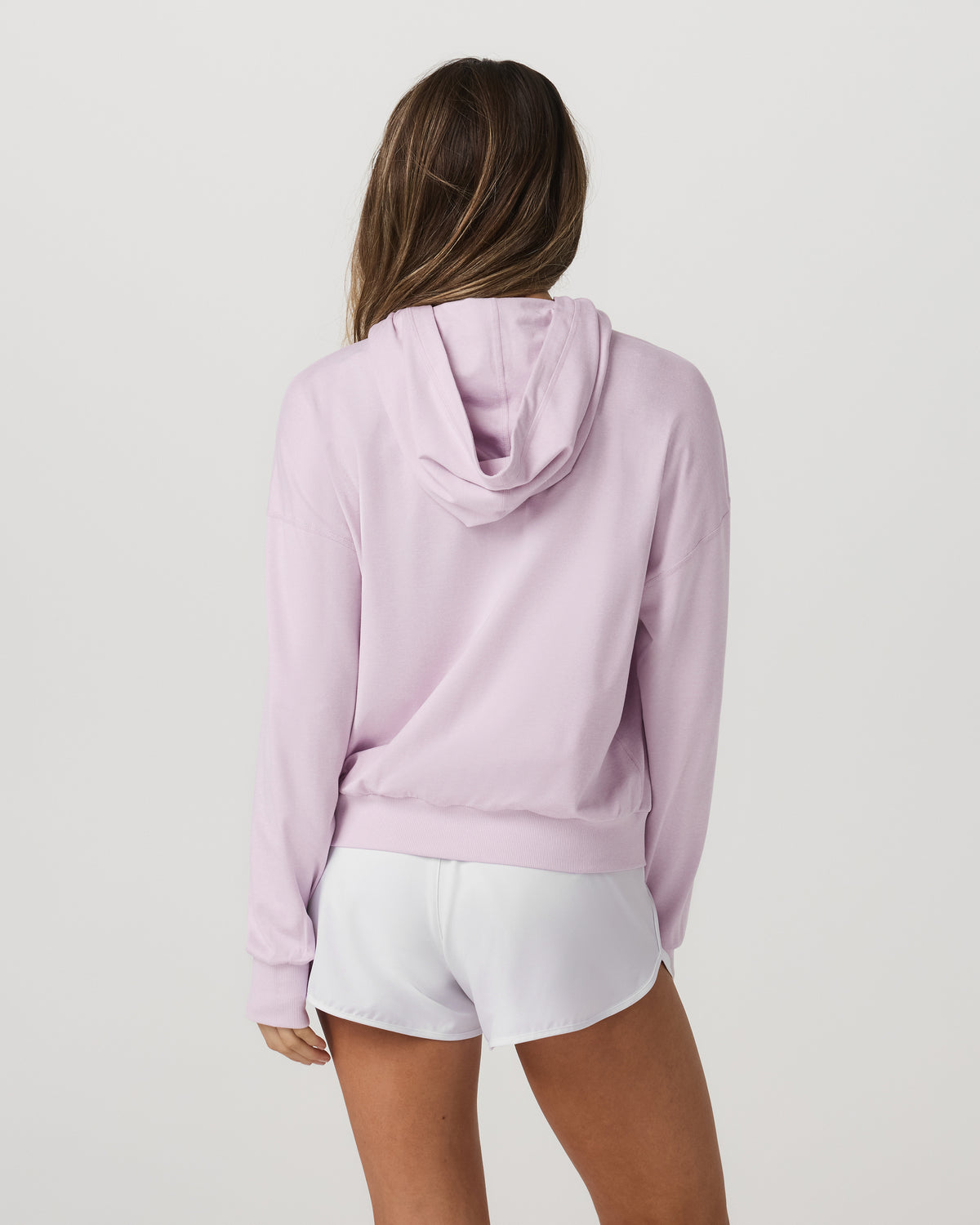 Women's Halo Modern Pullover Hoodie Lilac Breeze Heather - Image 2