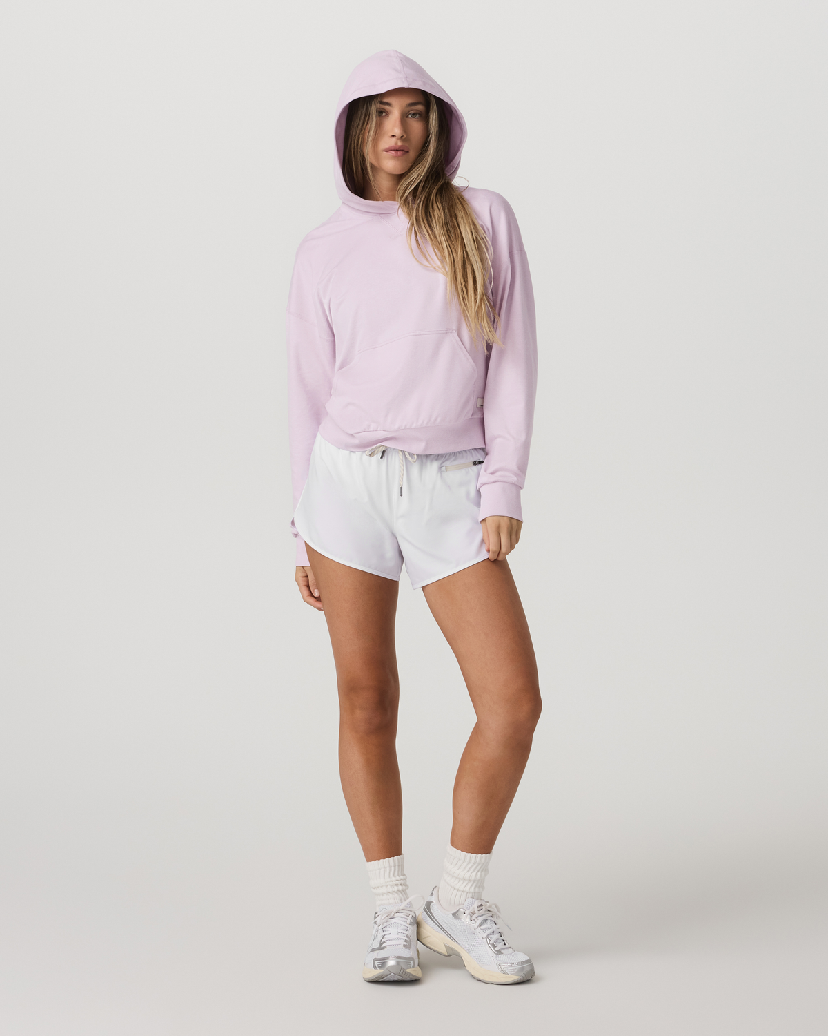 Women's Halo Modern Pullover Hoodie Lilac Breeze Heather - Image 6