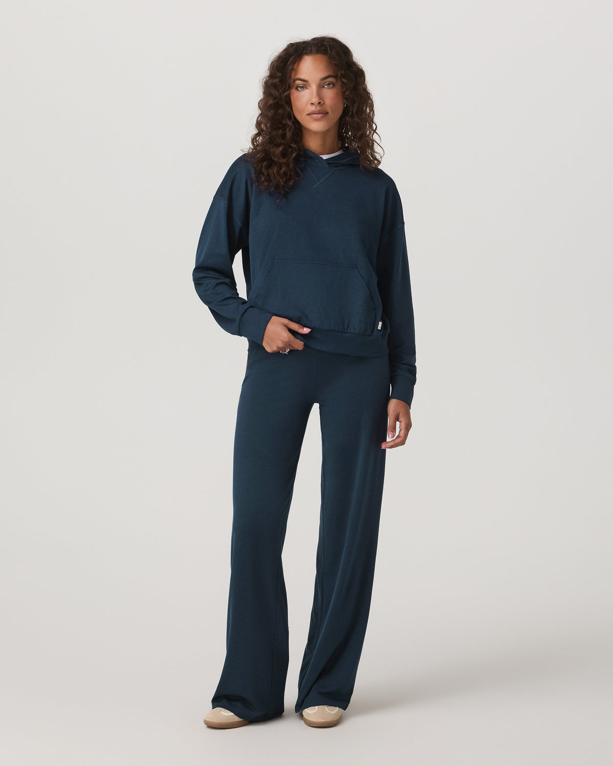 Halo Pullover Hoodie Women's Blue Coast Heather Hoodie - Image 2