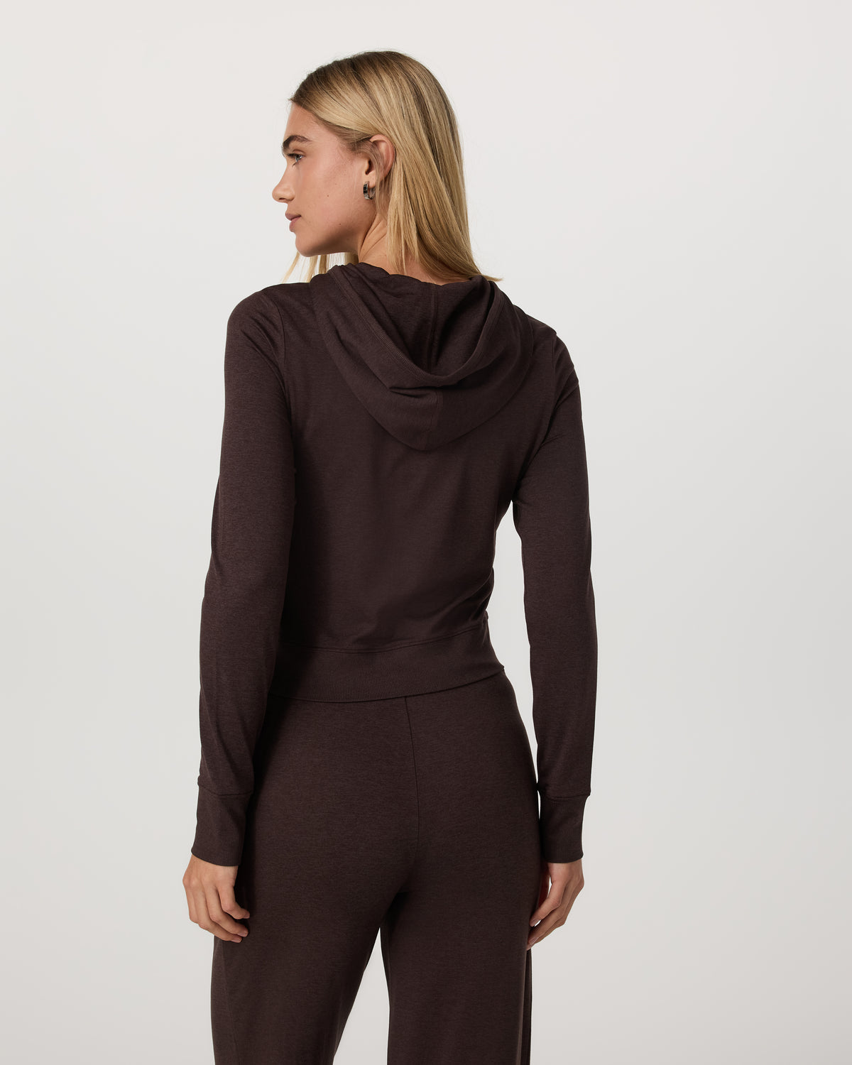 Halo Mini FZ Hoodie Women's Java Heather Hoodie - Image 3
