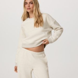 Restore Mini Crew Women's Bone Heather Crewneck