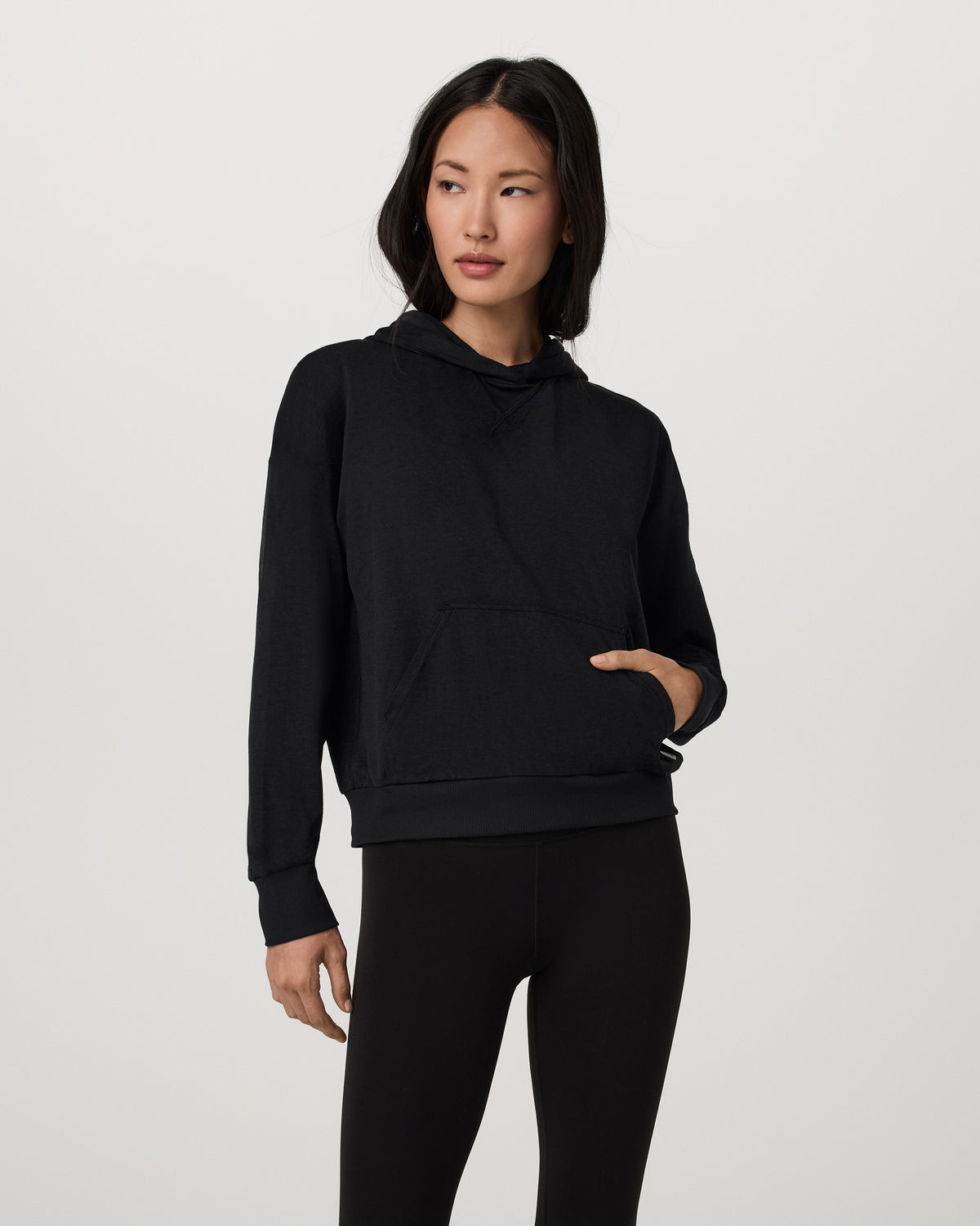 Halo Pullover Hoodie Women's Black Heather Hoodie - Image 6