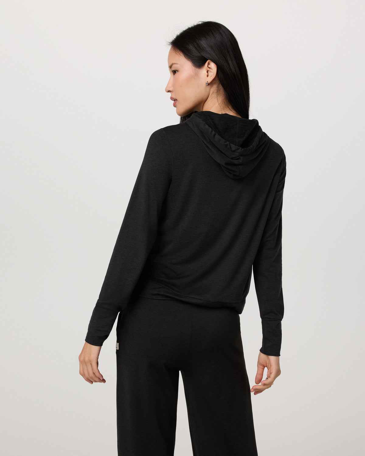Halo Essential Hoodie Black Heather Sweatshirt - Image 3