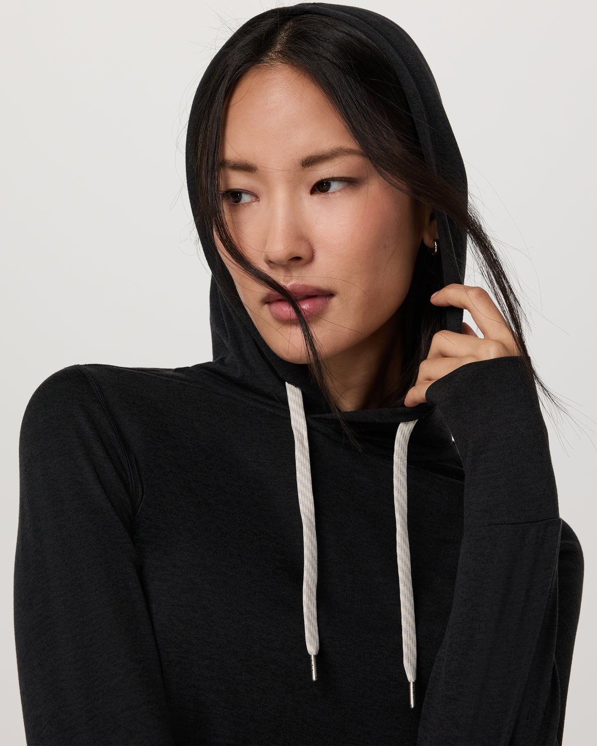 Halo Essential Hoodie Black Heather Sweatshirt - Image 6