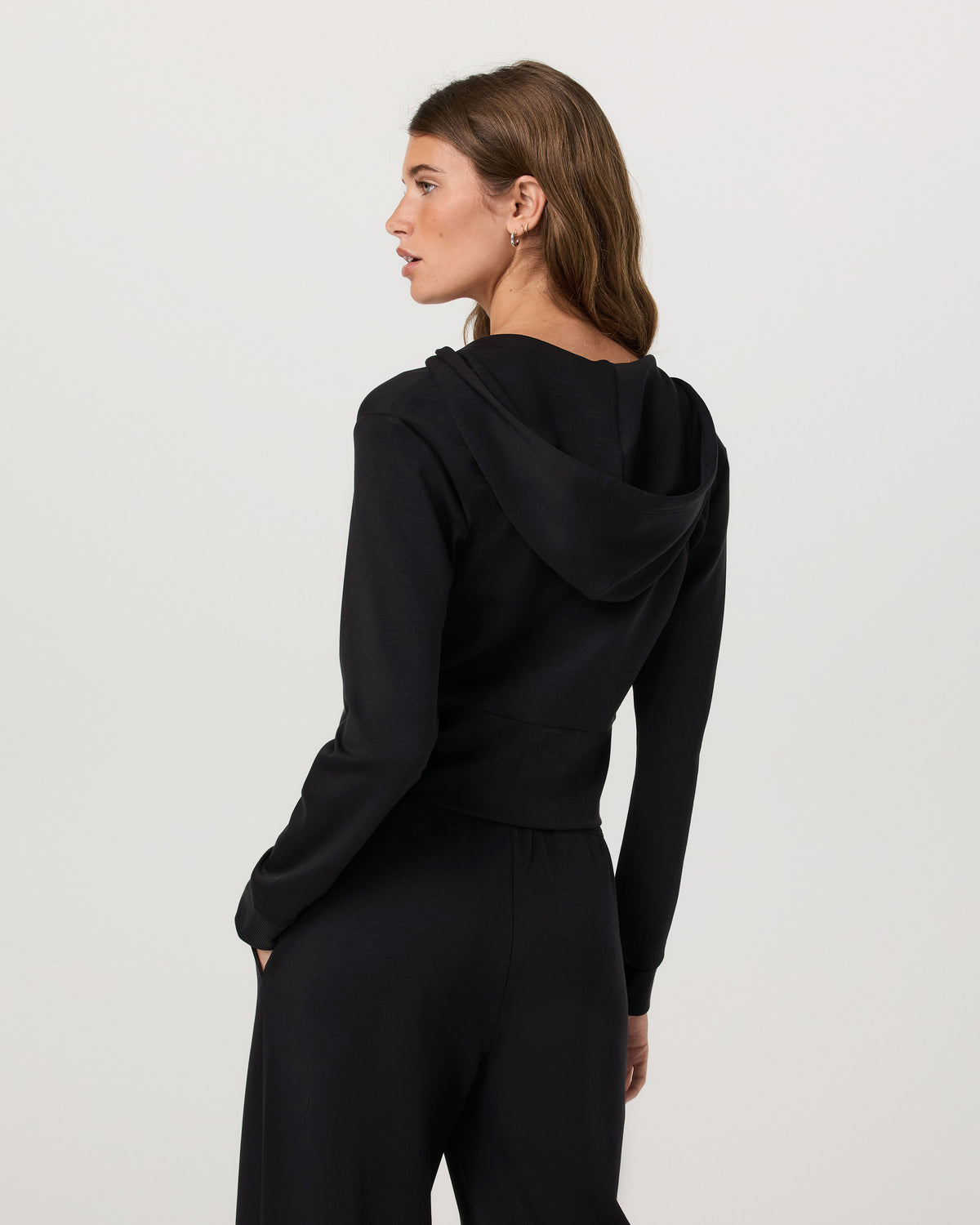 Compose Full Zip Hoodie Women's Black Zip-Up Jacket - Image 3