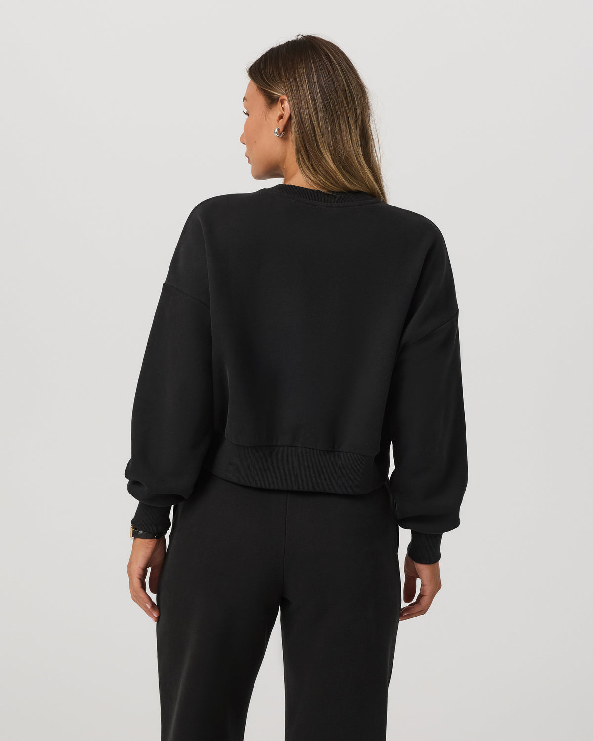 Restore Mini Crew Women's Washed Black Crewneck - Image 3