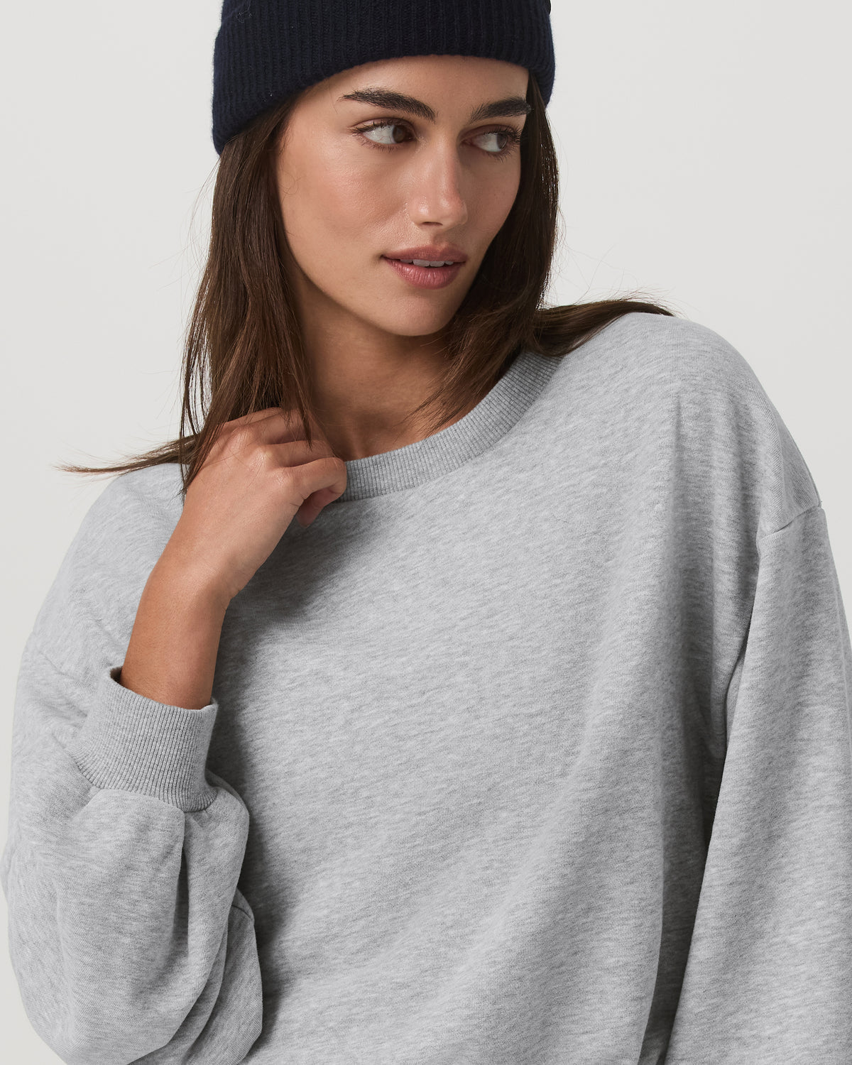 Sedona Bubble Crew Women's Light Heather Grey Crewneck - Image 4