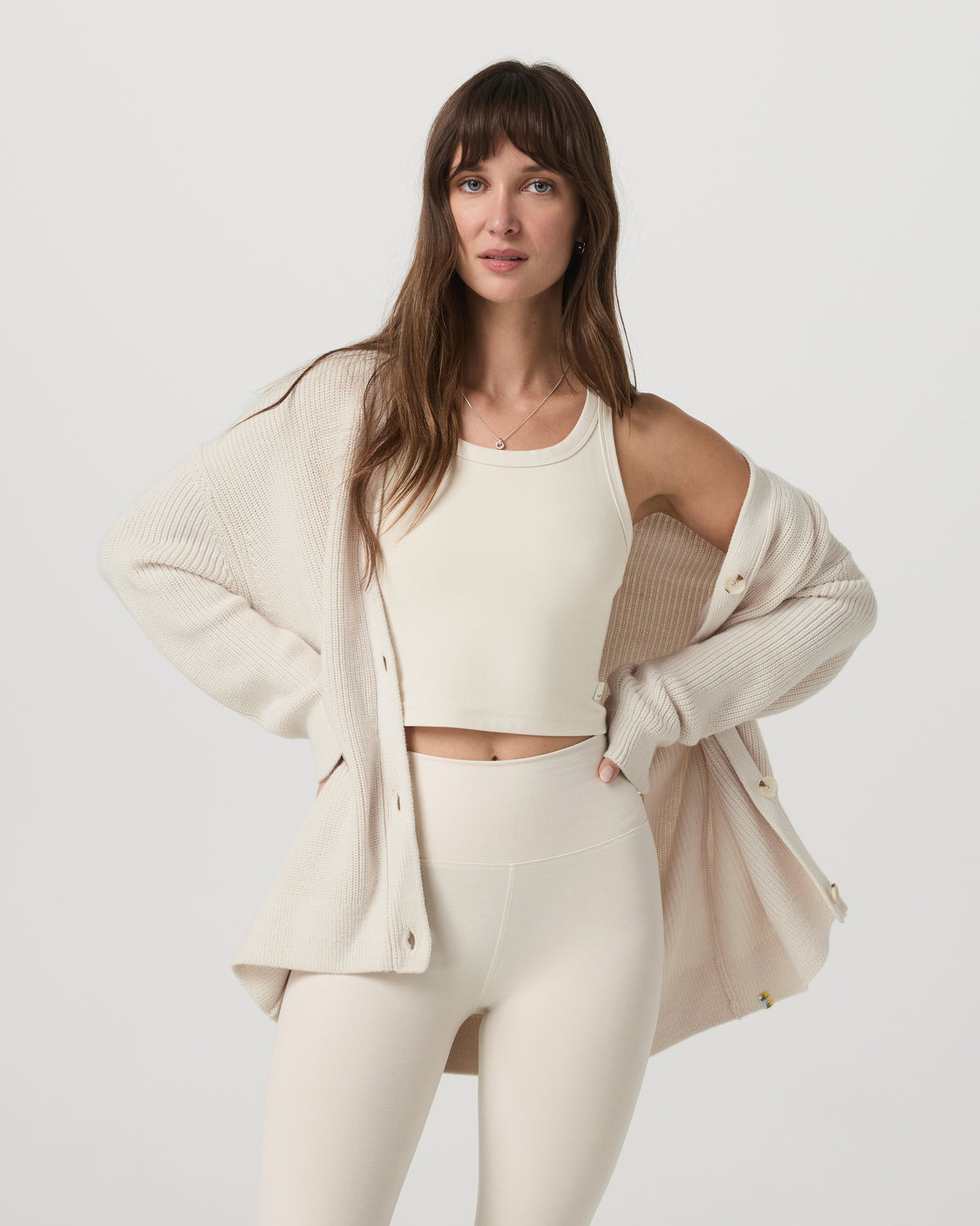 Alps Boyfriend Cardigan Women's Marshmallow Sweater