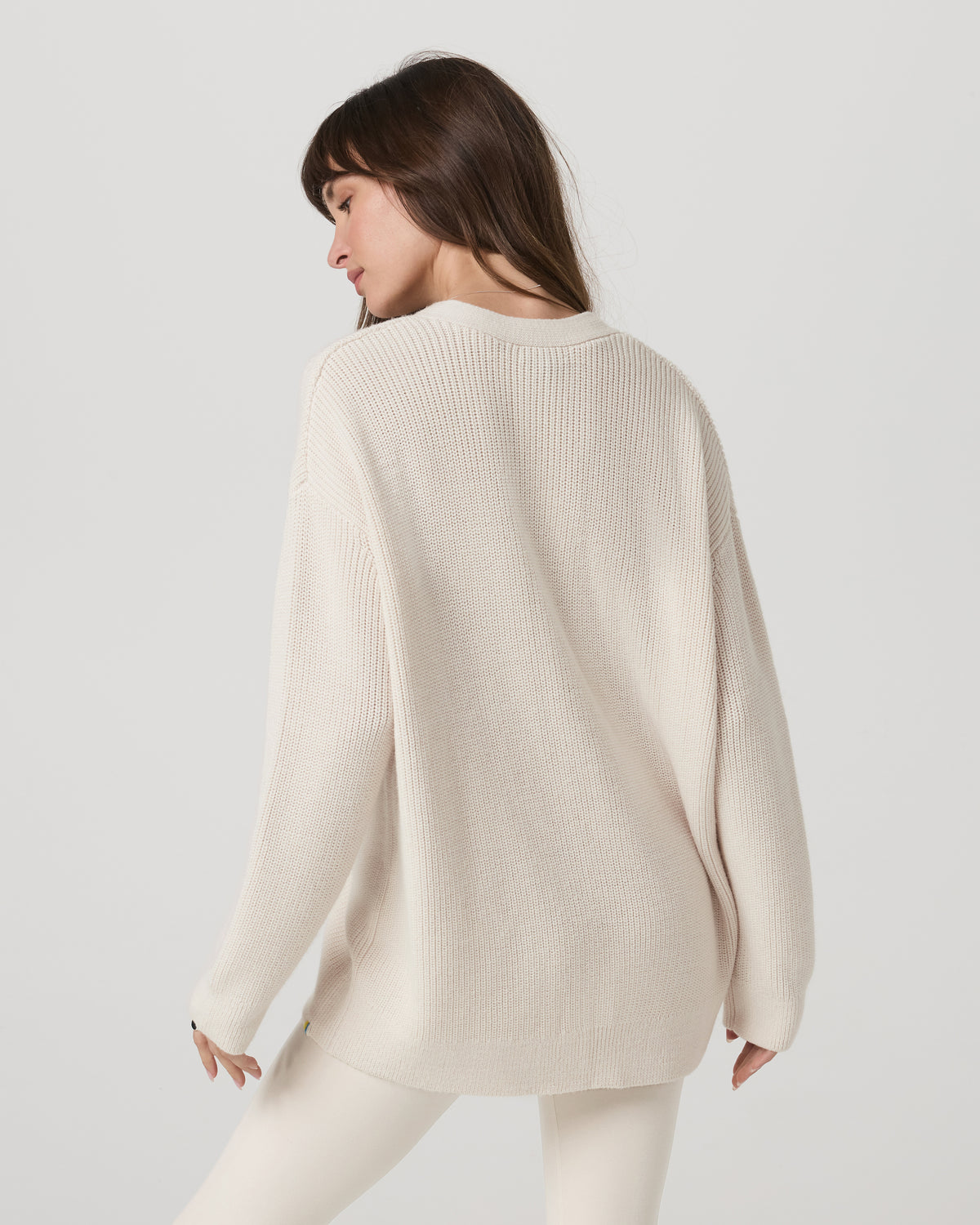 Alps Boyfriend Cardigan Women's Marshmallow Sweater - Image 3