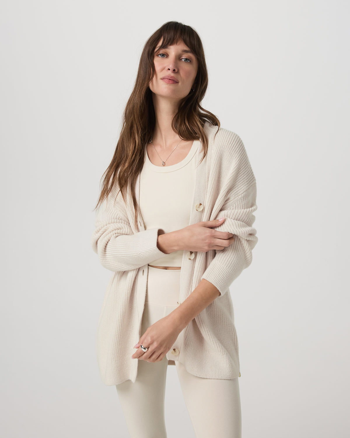 Alps Boyfriend Cardigan Women's Marshmallow Sweater - Image 4