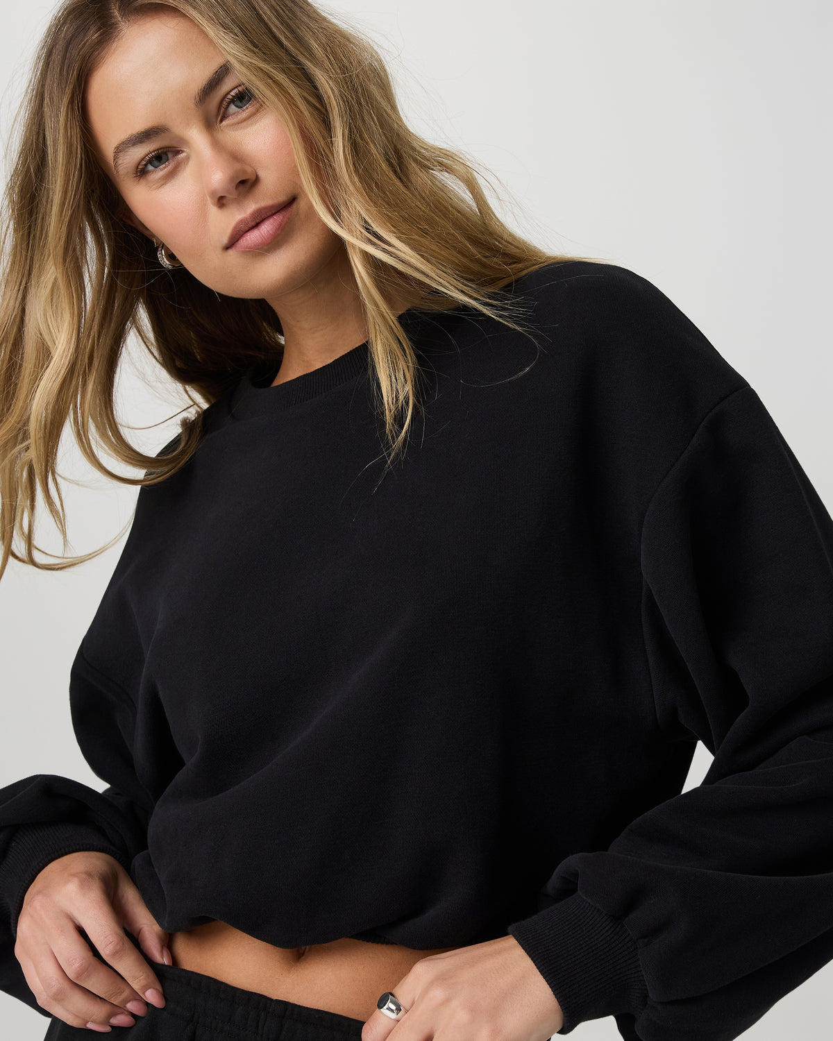 Sedona Bubble Crew Women's Black Pullover Crewneck - Image 4
