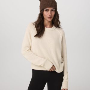 ??milie Cashmere Crew Women's Porcelain Pullover