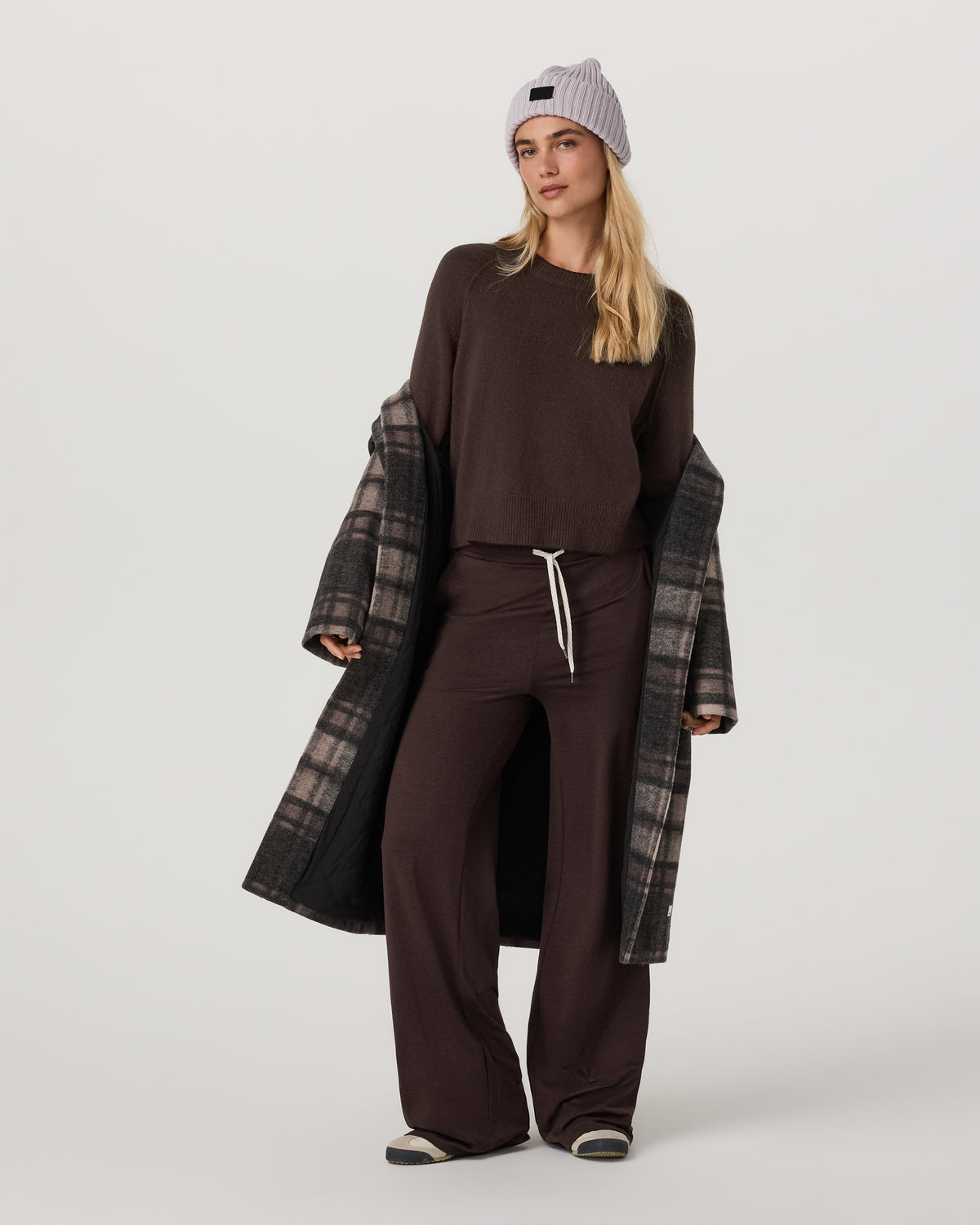 ??milie Cashmere Crew Women's Java Pullover - Image 5