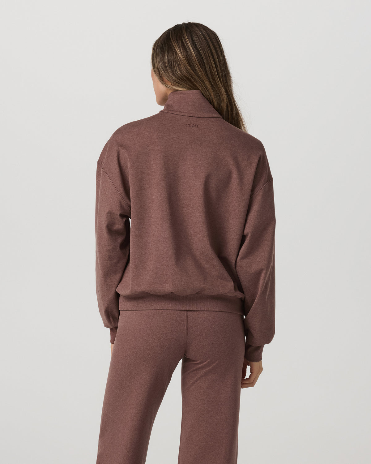 Granite Half Zip Women's Sable Heather Sweatshirt - Image 3