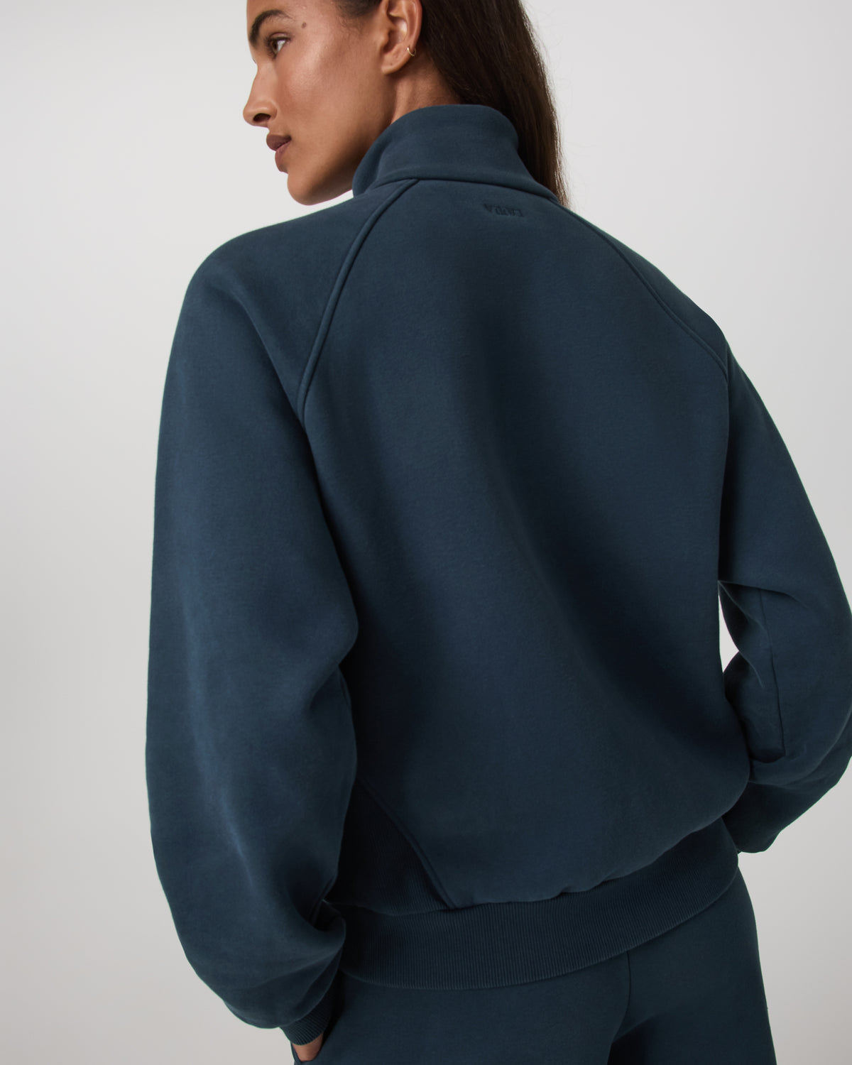 Restore Double Zip Sweatshirt Ocean Blue Full-Zip Fleece - Image 3