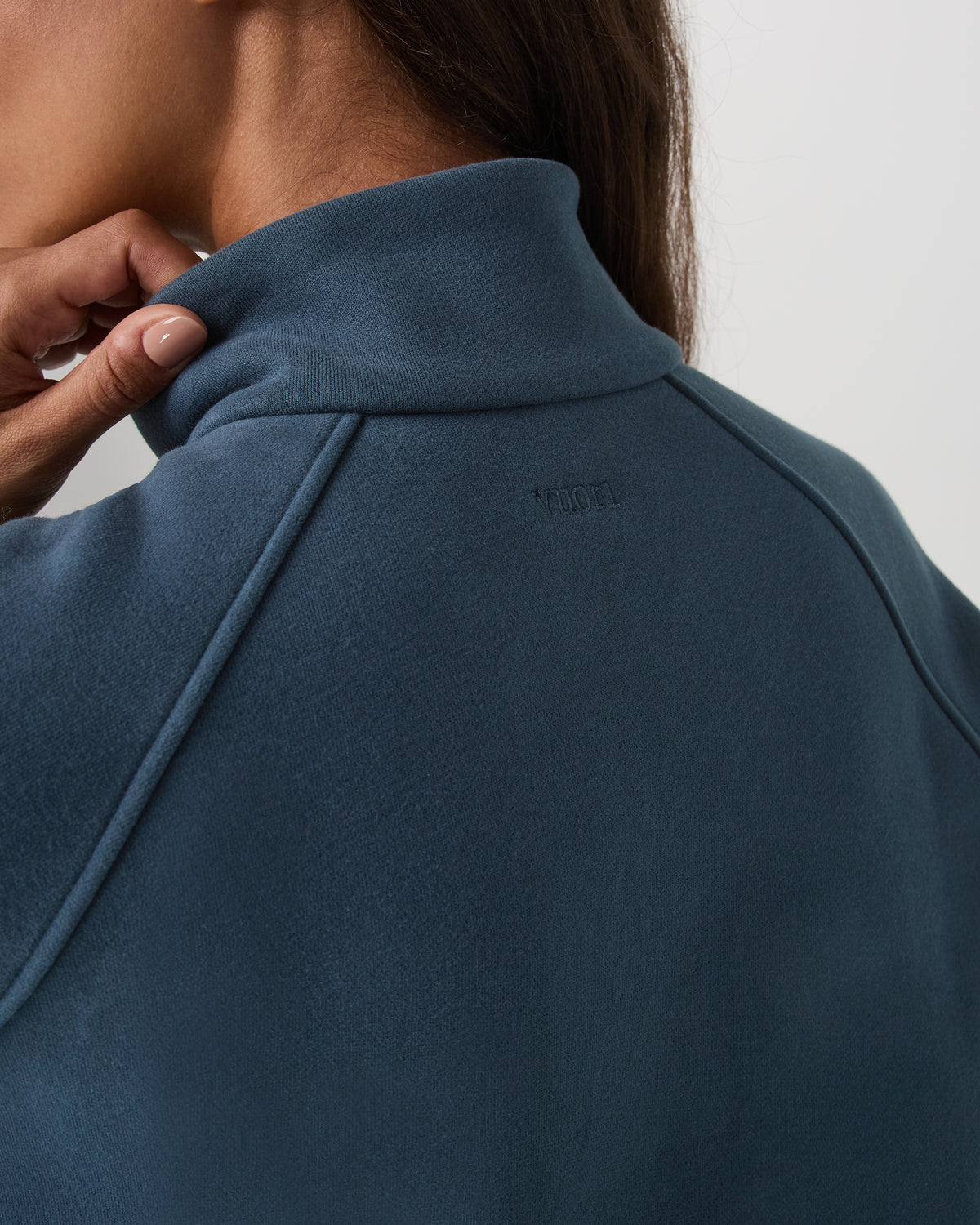 Restore Double Zip Sweatshirt Ocean Blue Full-Zip Fleece - Image 5