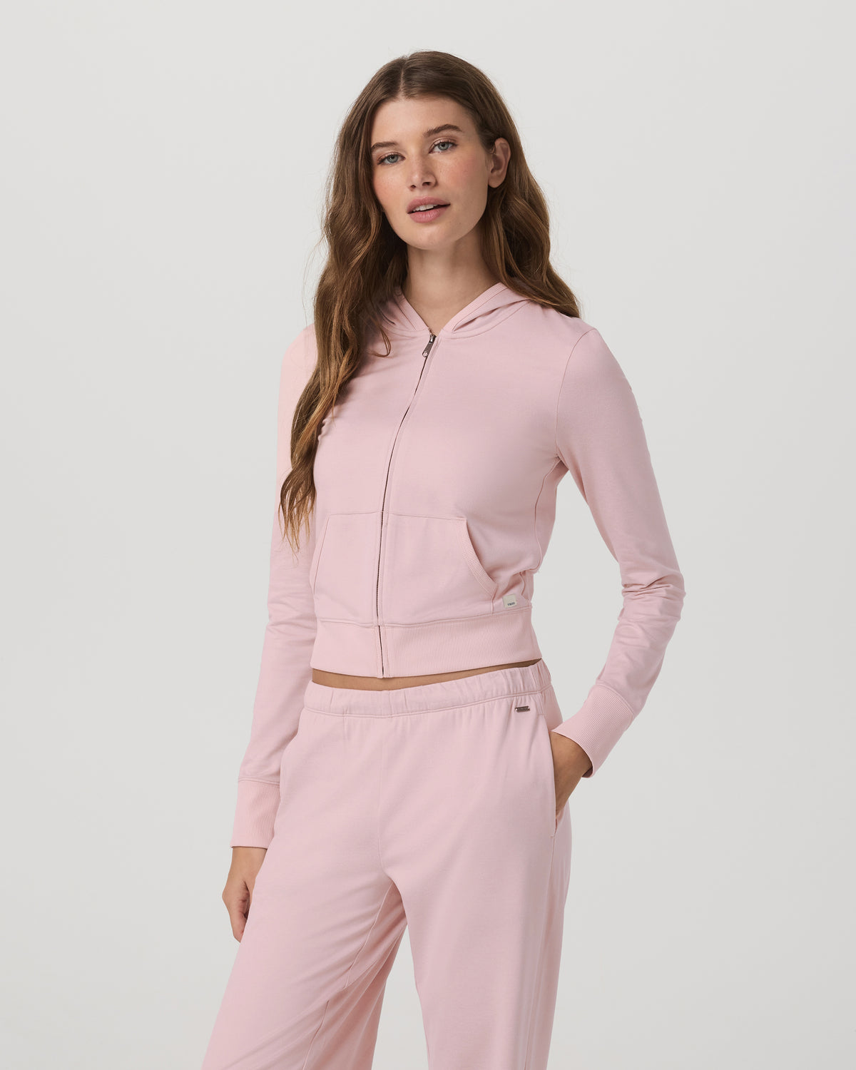 Halo Mini FZ Hoodie Women's Vintage Rose Hoodie - Image 6
