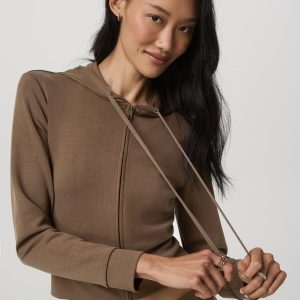 Compose Full Zip Hoodie Women's Espresso Zip-Up Jacket