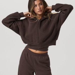 Restore Mini Full Zip Hoodie Women's Java Jacket
