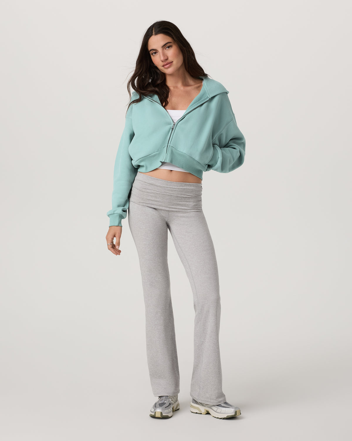 Restore Mini Full Zip Hoodie Women's Sea Spray Jacket - Image 2