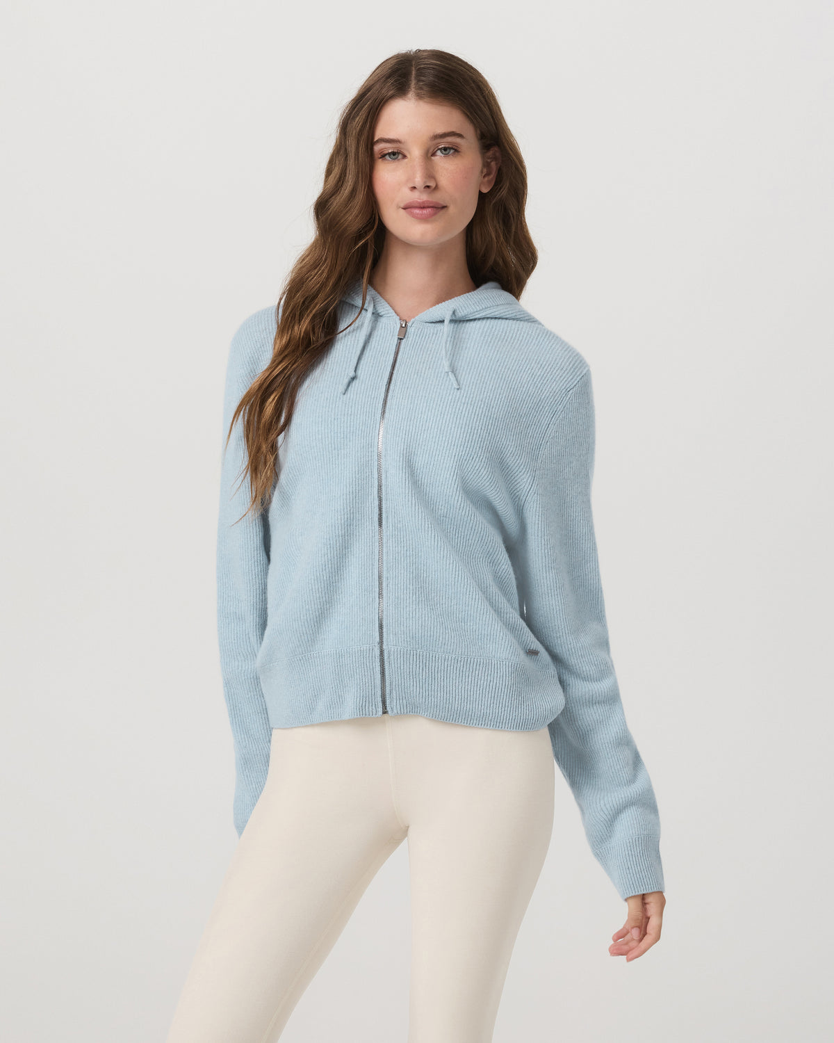 ??milie Cashmere Hoodie Women's Bluebell Zip
