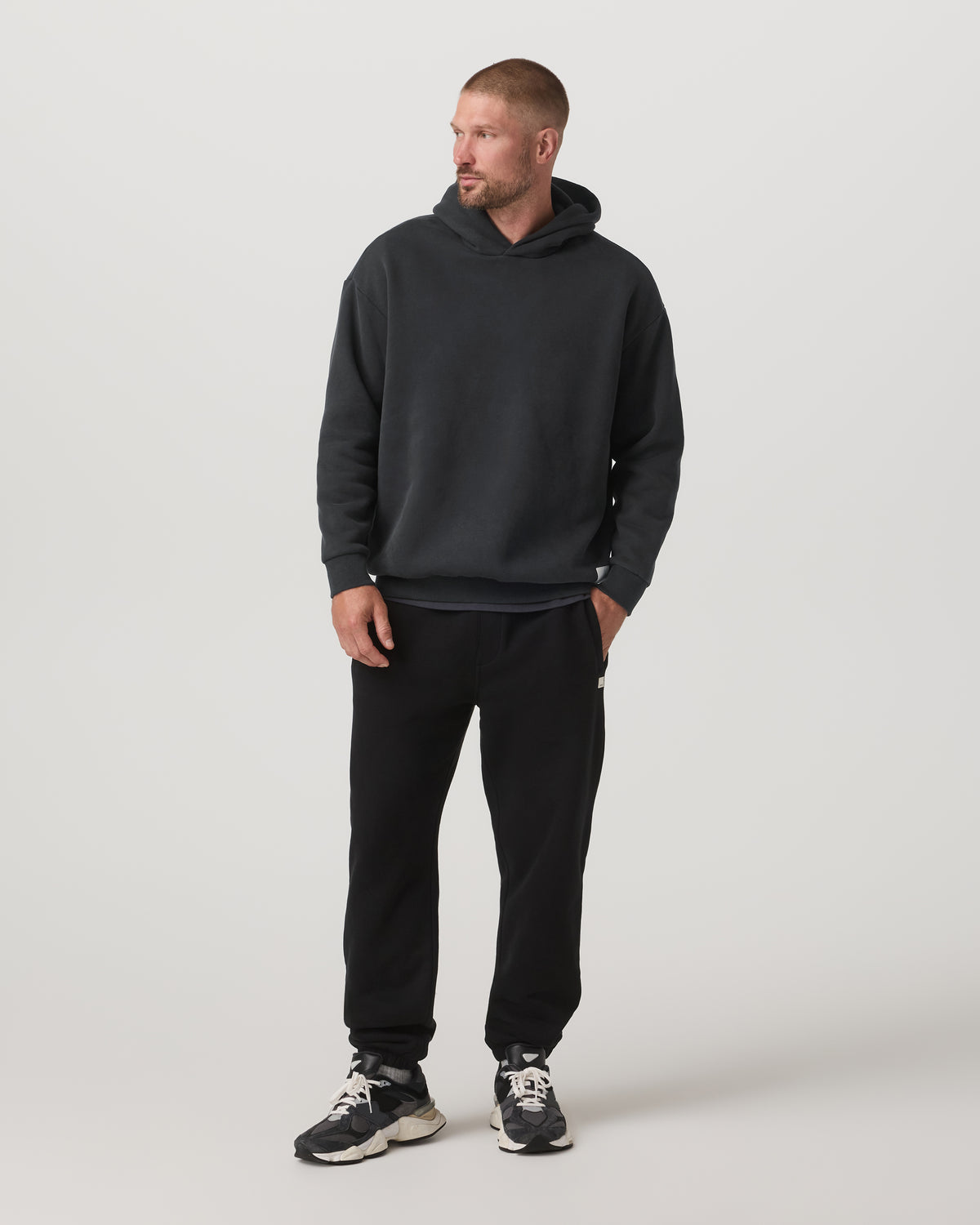 Restore Oversized Hoodie Washed Black - Image 6