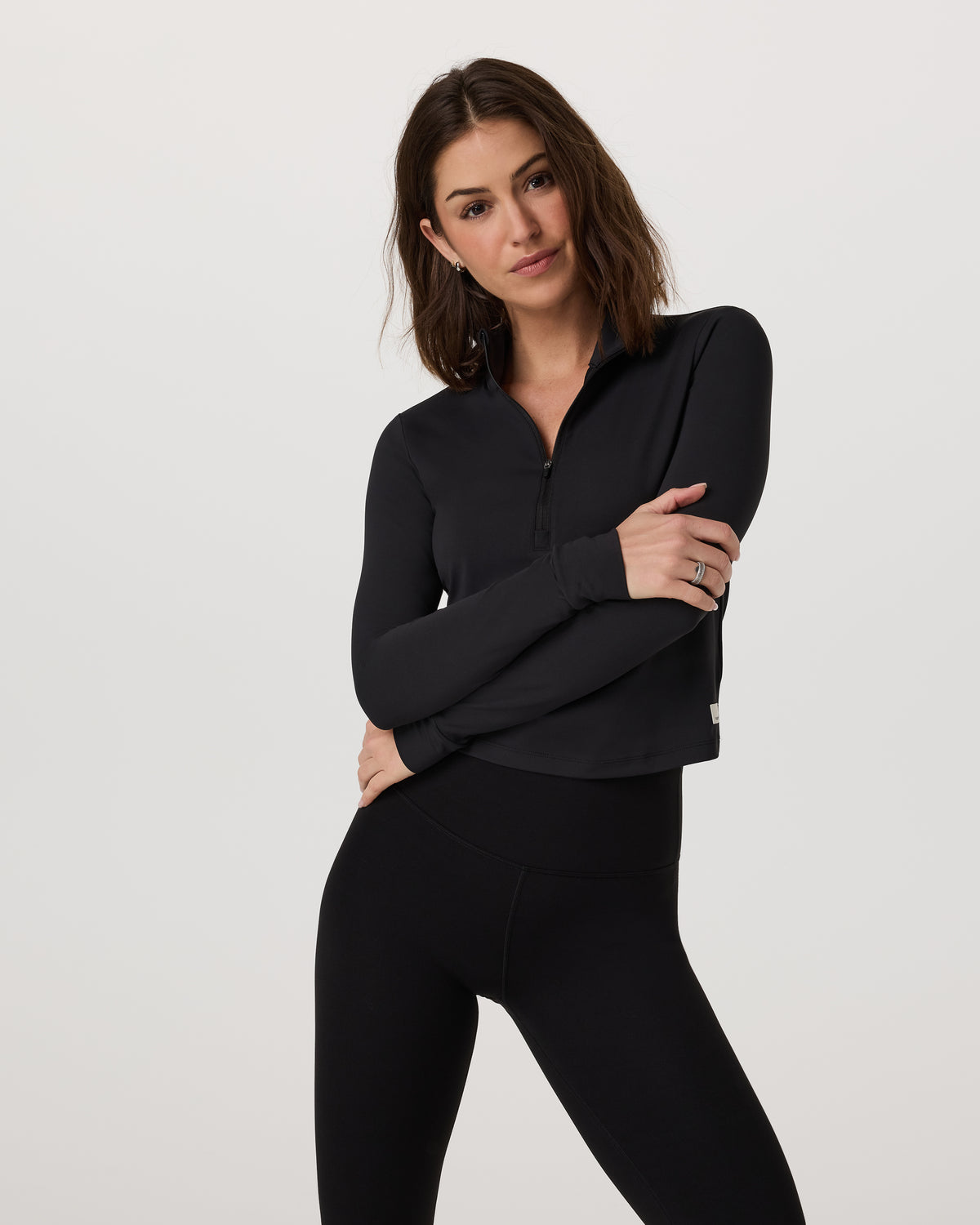 Studio Half Zip Women's Black Workout Jacket