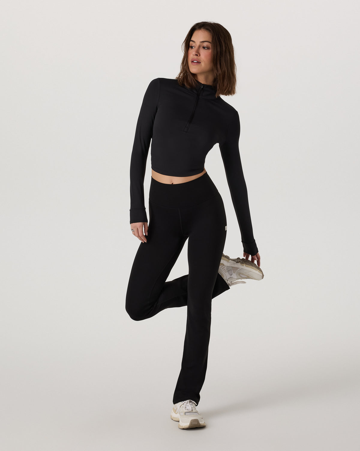 Studio Half Zip Women's Black Workout Jacket - Image 2