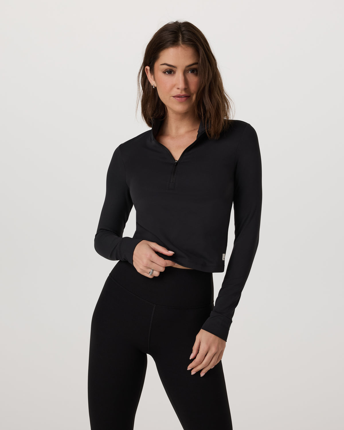 Studio Half Zip Women's Black Workout Jacket - Image 5