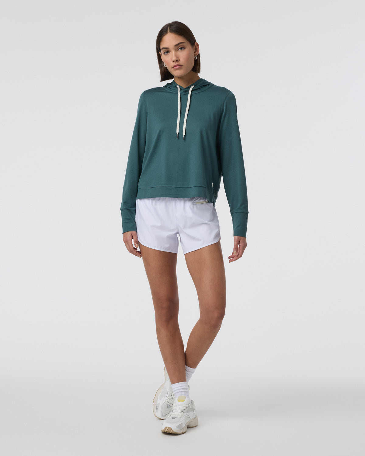 Halo Essential Hoodie Moss Heather Pullover - Image 2