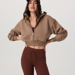 Restore Mini Full Zip Hoodie Women's Nutmeg Jacket