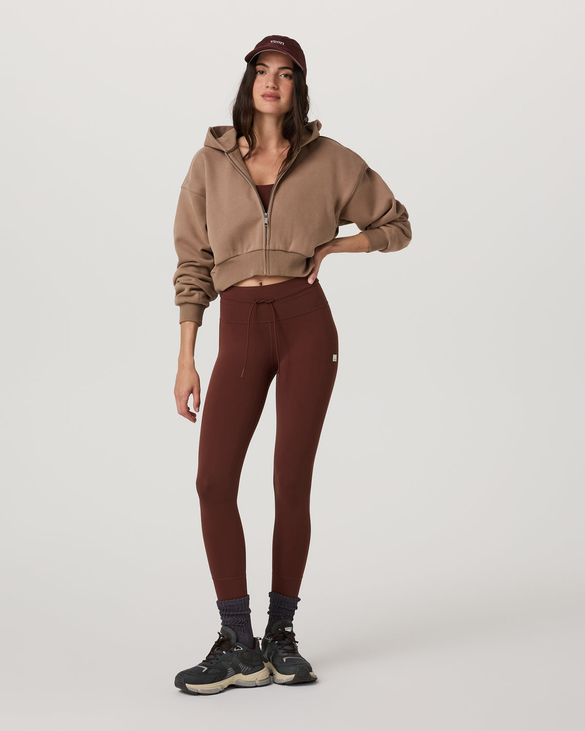 Restore Mini Full Zip Hoodie Women's Nutmeg Jacket - Image 2