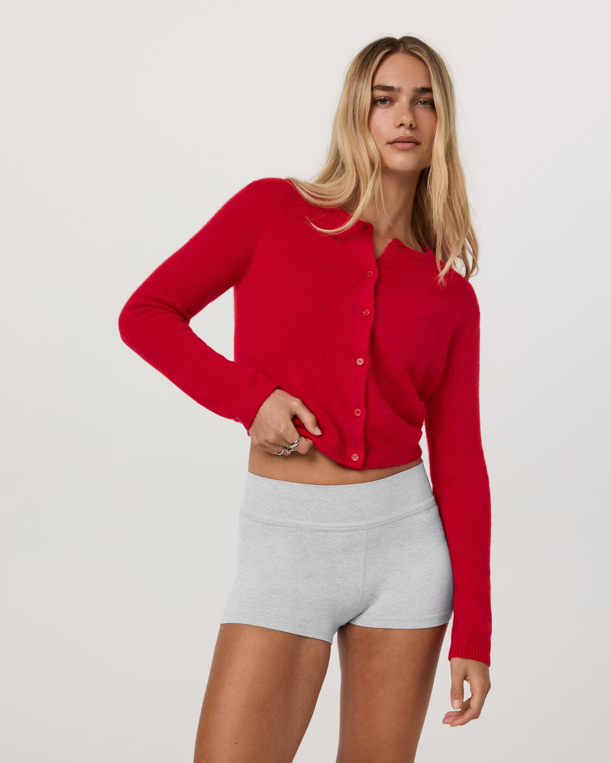 ??milie Cashmere Cardi Women's Cherry Cardi - Image 5