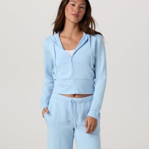 Compose Full Zip Hoodie Women's Crystal Blue Jacket