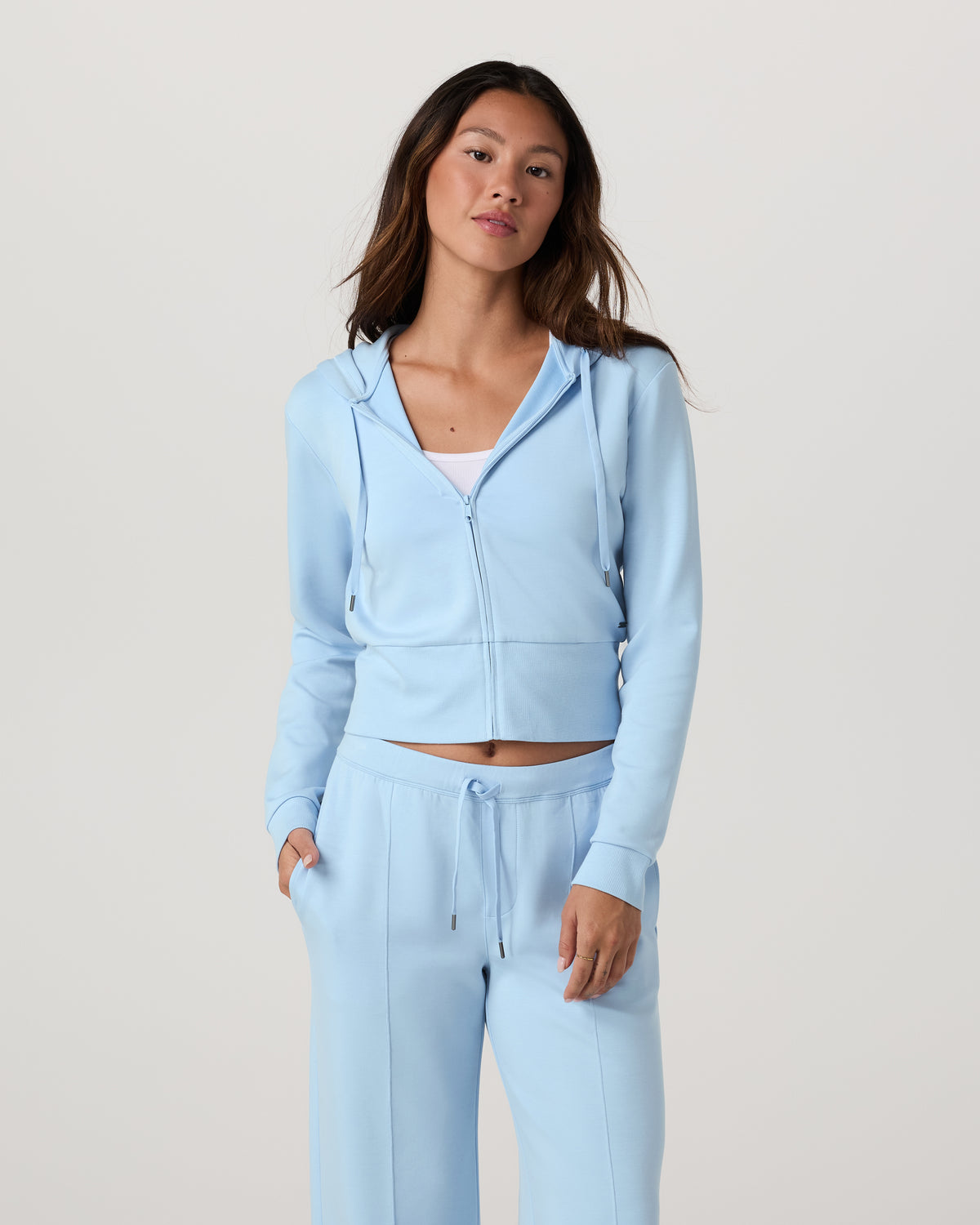 Compose Full Zip Hoodie Women's Crystal Blue Jacket