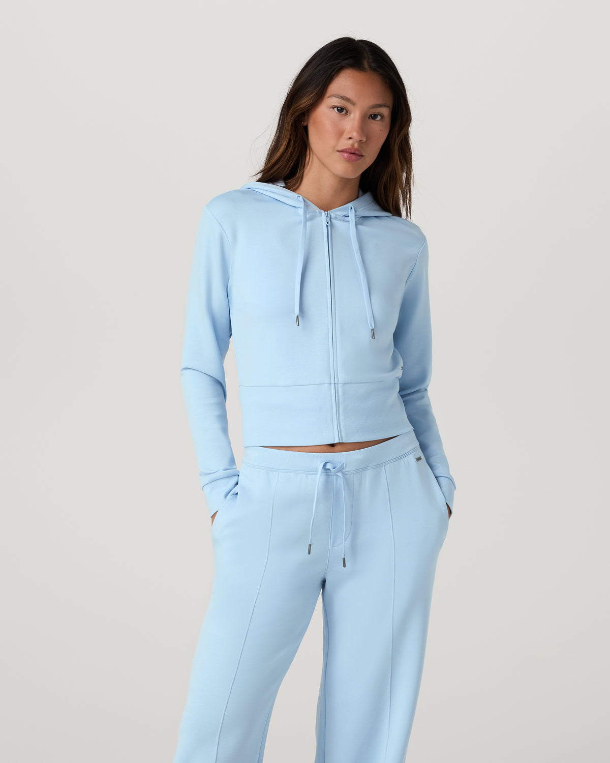 Compose Full Zip Hoodie Women's Crystal Blue Jacket - Image 6