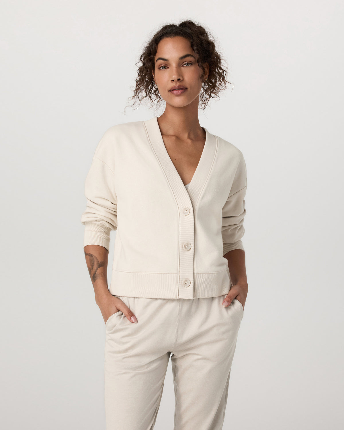 Sedona Cardigan Women's Bone Button-Down Sweater