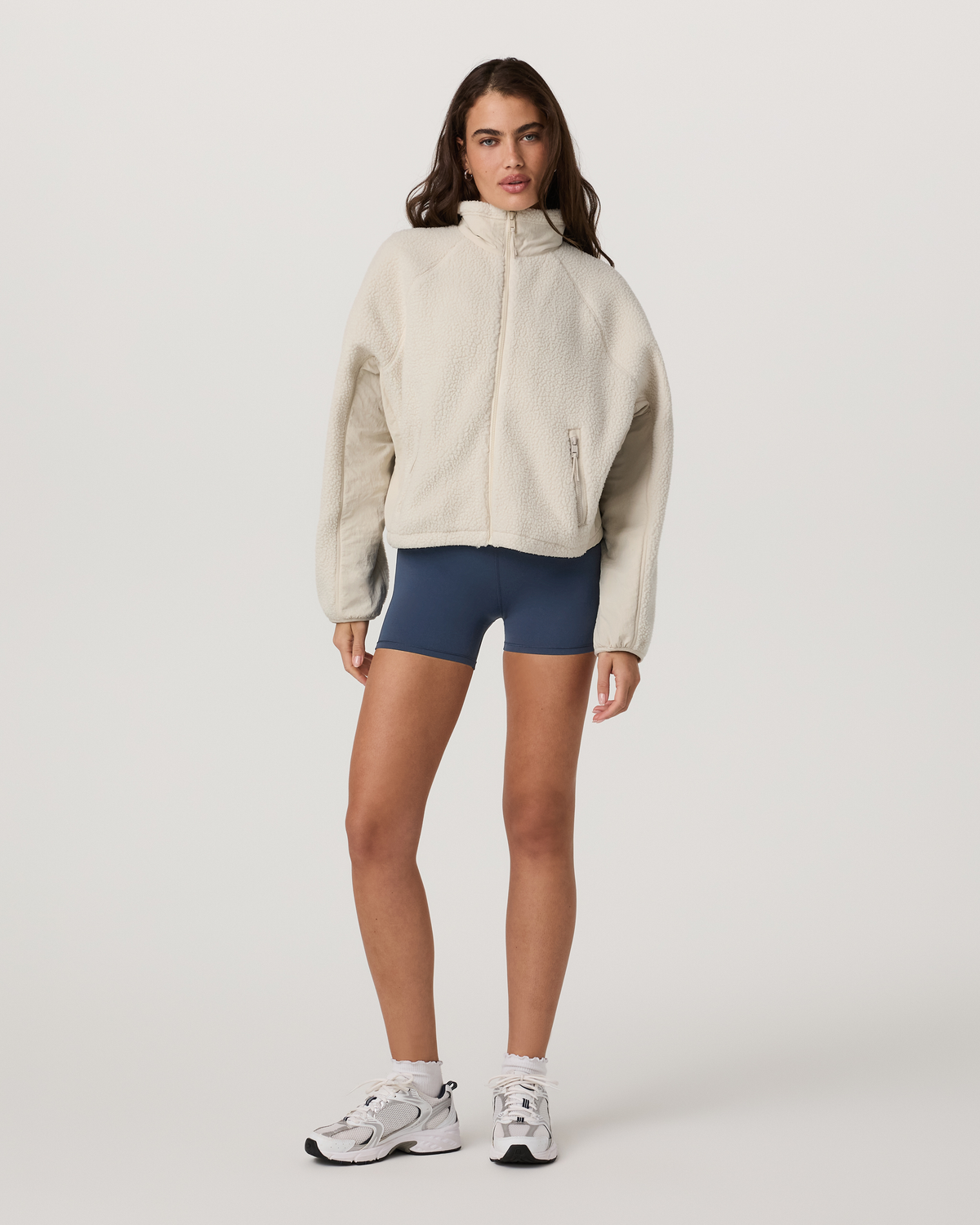 Alpine Jacket Women's Cozy Fleece Jacket in Bone - Image 4