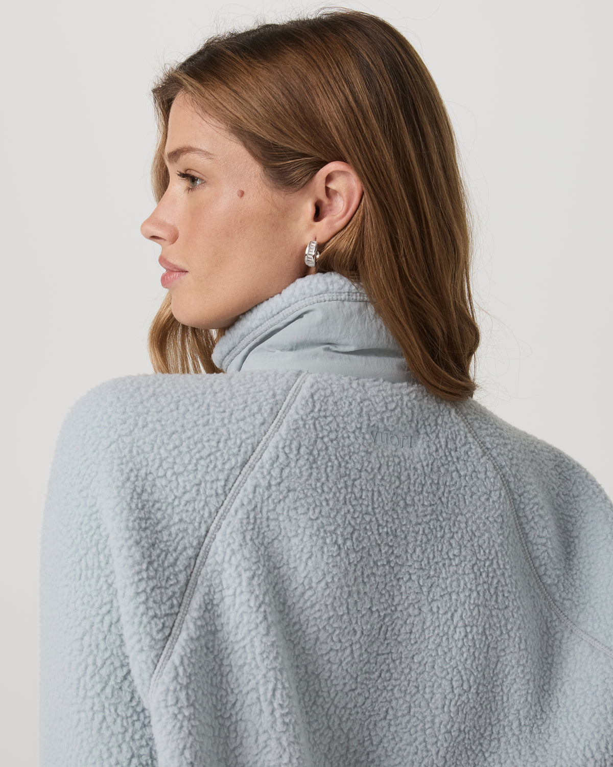 Alpine Jacket Women's Cozy Fleece Jacket in Blue Haze - Image 5