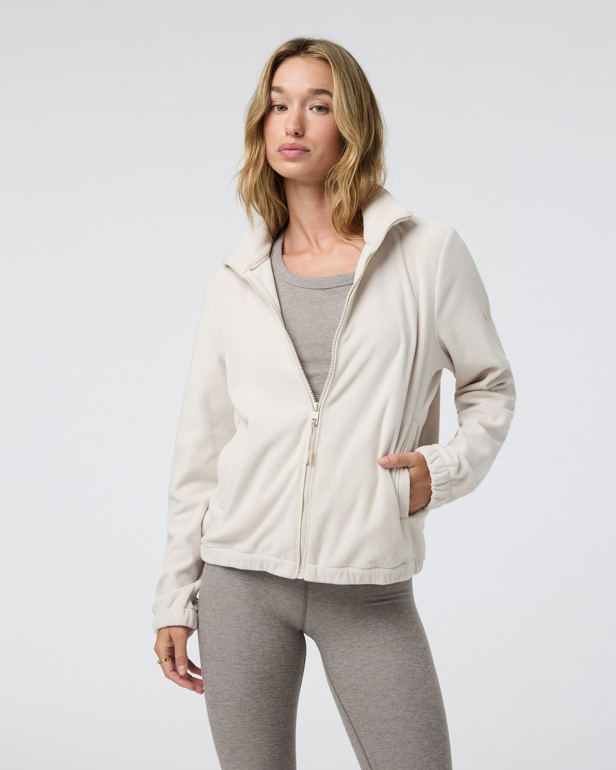 Women's Aspen Full Zip Dune Fleece Pullover - Image 5