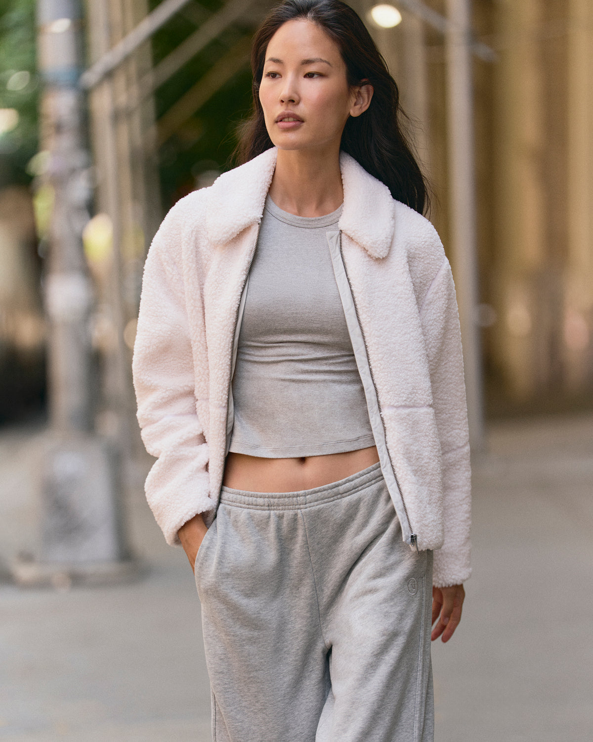 Lou Full Zip Jacket Women's Marshmallow Fleece Jacket