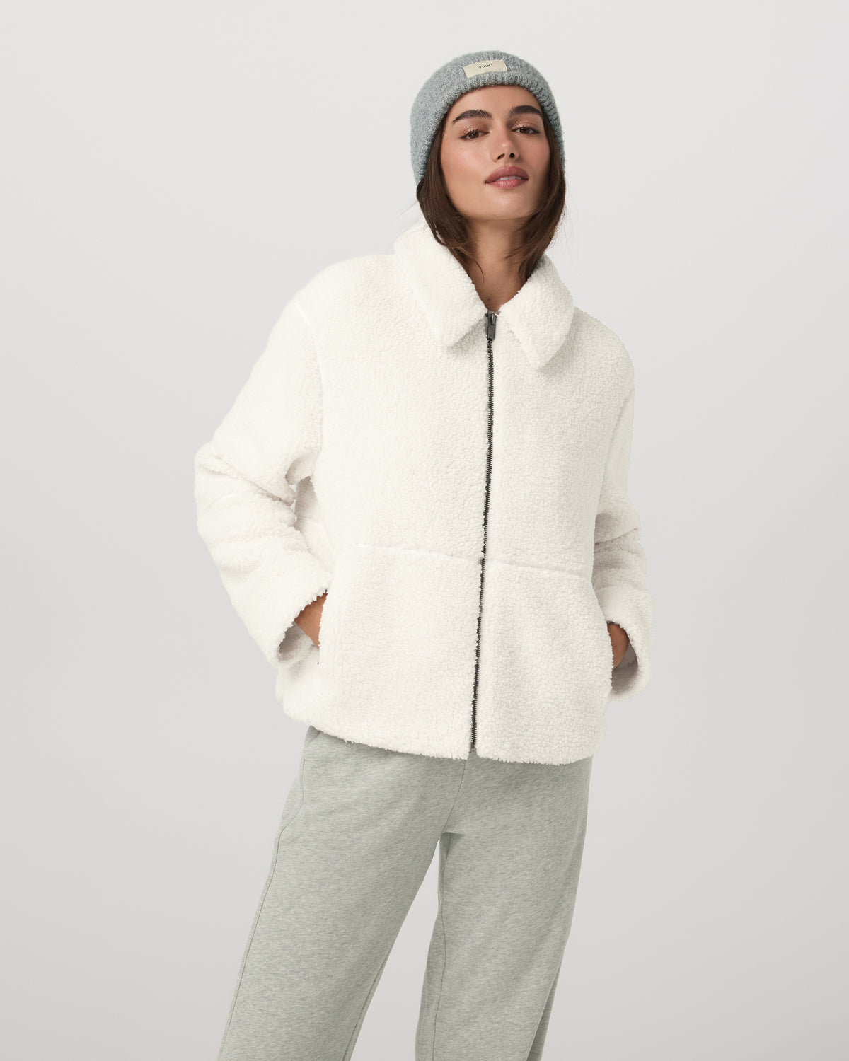 Lou Full Zip Jacket Women's Marshmallow Fleece Jacket - Image 2