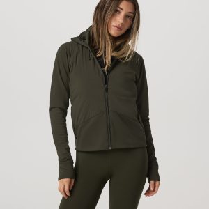 Chilled Out Full Zip Women's Olive Training Jacket