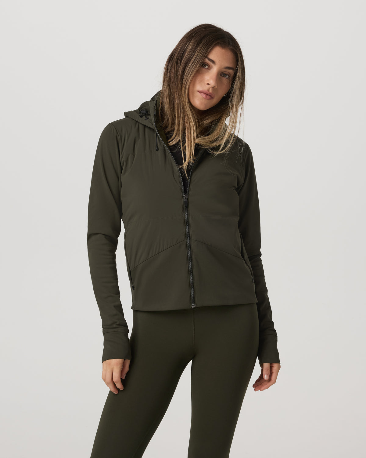 Chilled Out Full Zip Women's Olive Training Jacket