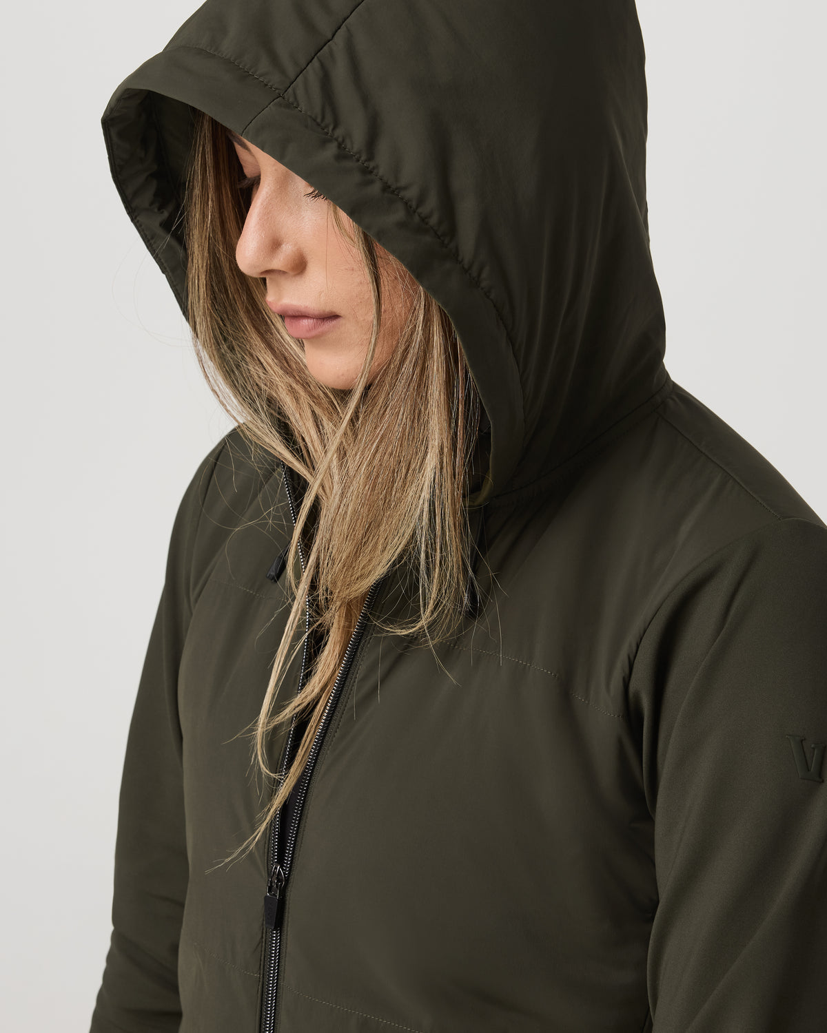 Chilled Out Full Zip Women's Olive Training Jacket - Image 2