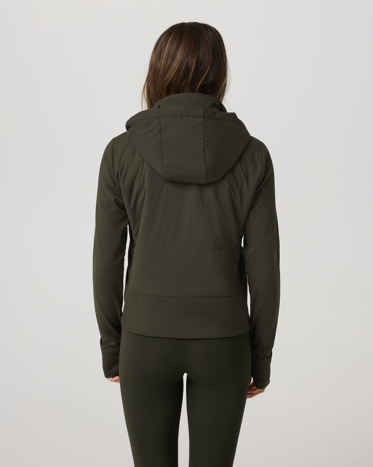 Chilled Out Full Zip Women's Olive Training Jacket - Image 3