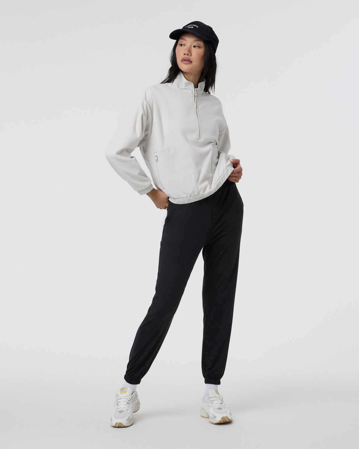 Women's Aspen Half Zip Salt Fleece Pullover - Image 2